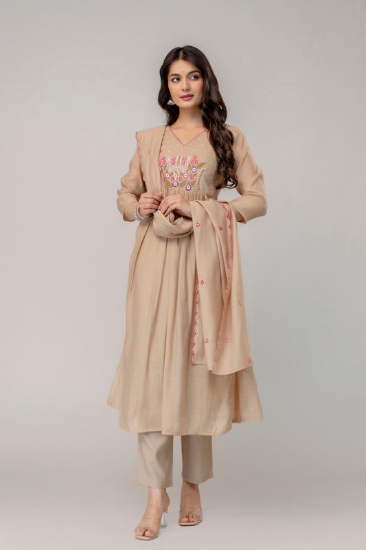 RIWAYAT BEIGE SUIT SET