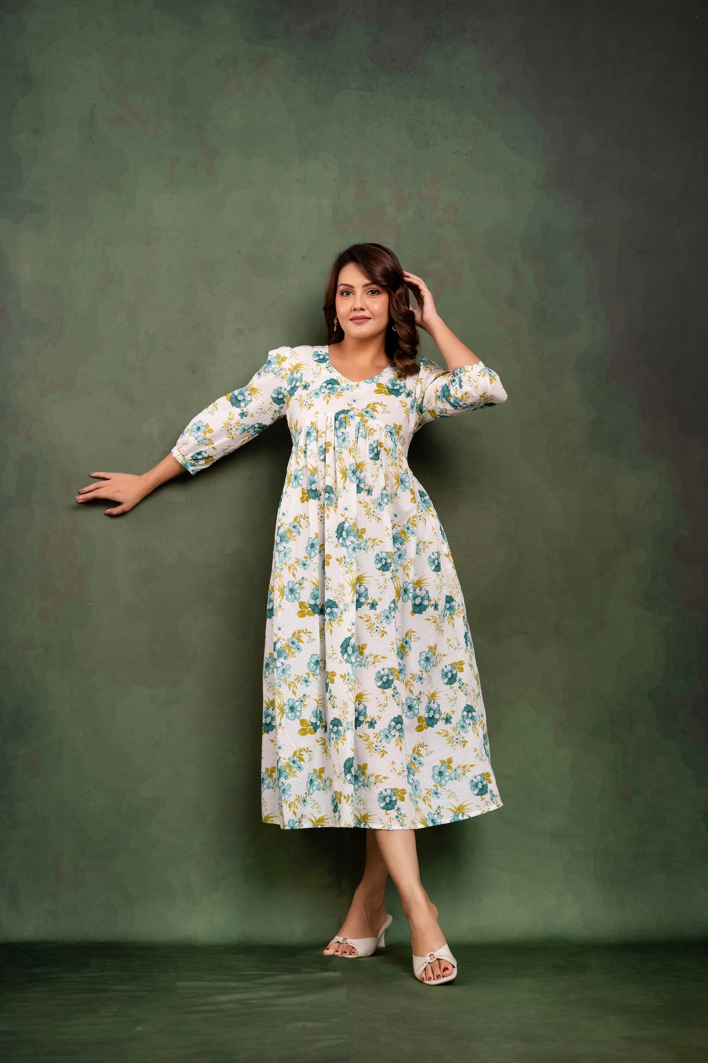 BAAGH BAHAAR COTTON MIDI DRESS