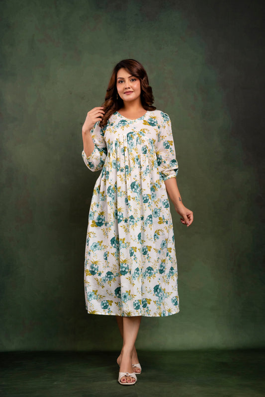 BAAGH BAHAAR COTTON MIDI DRESS