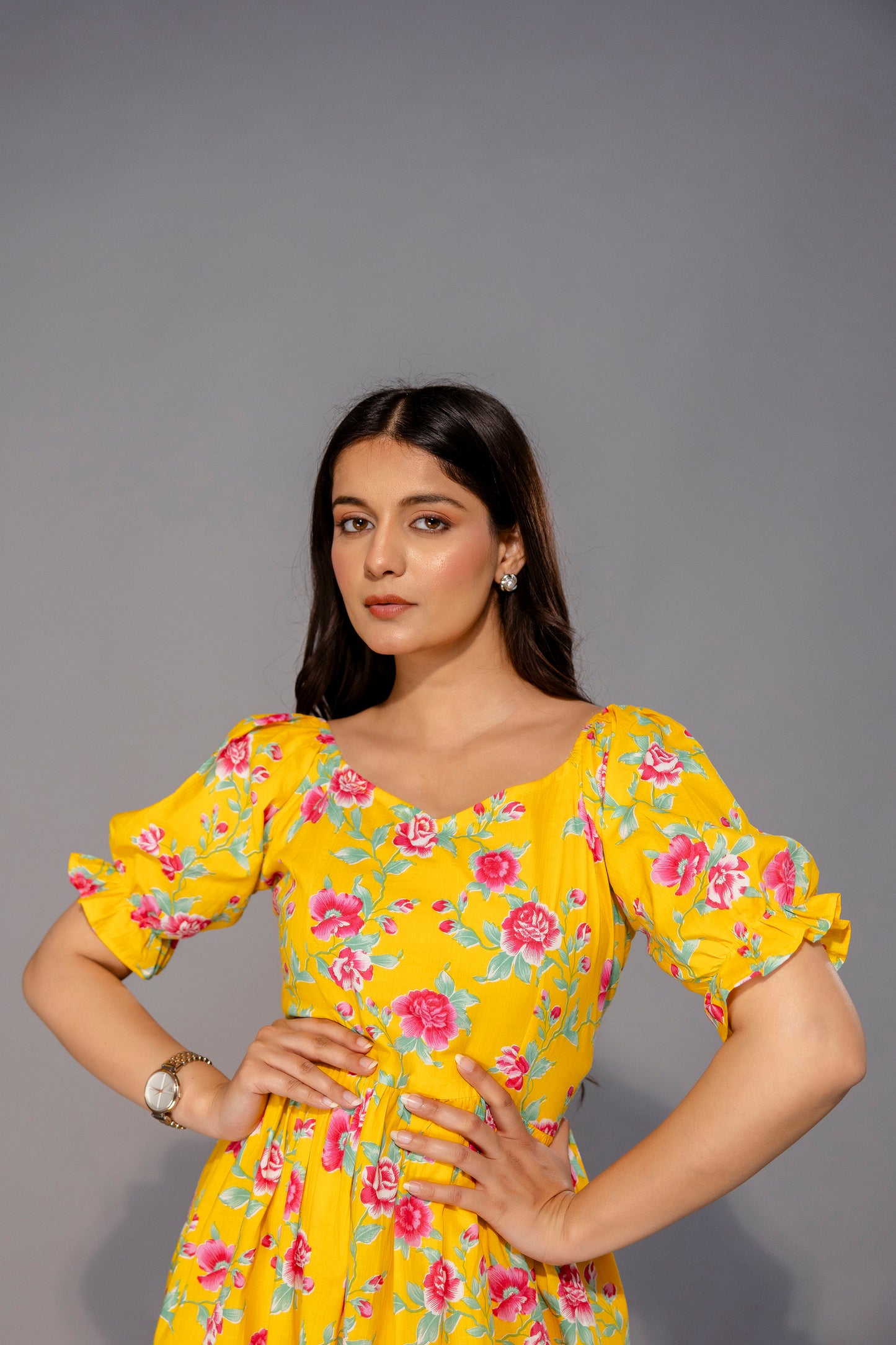 MARIGOLD MIDI WITH CORSET STYLE WAISTLINE