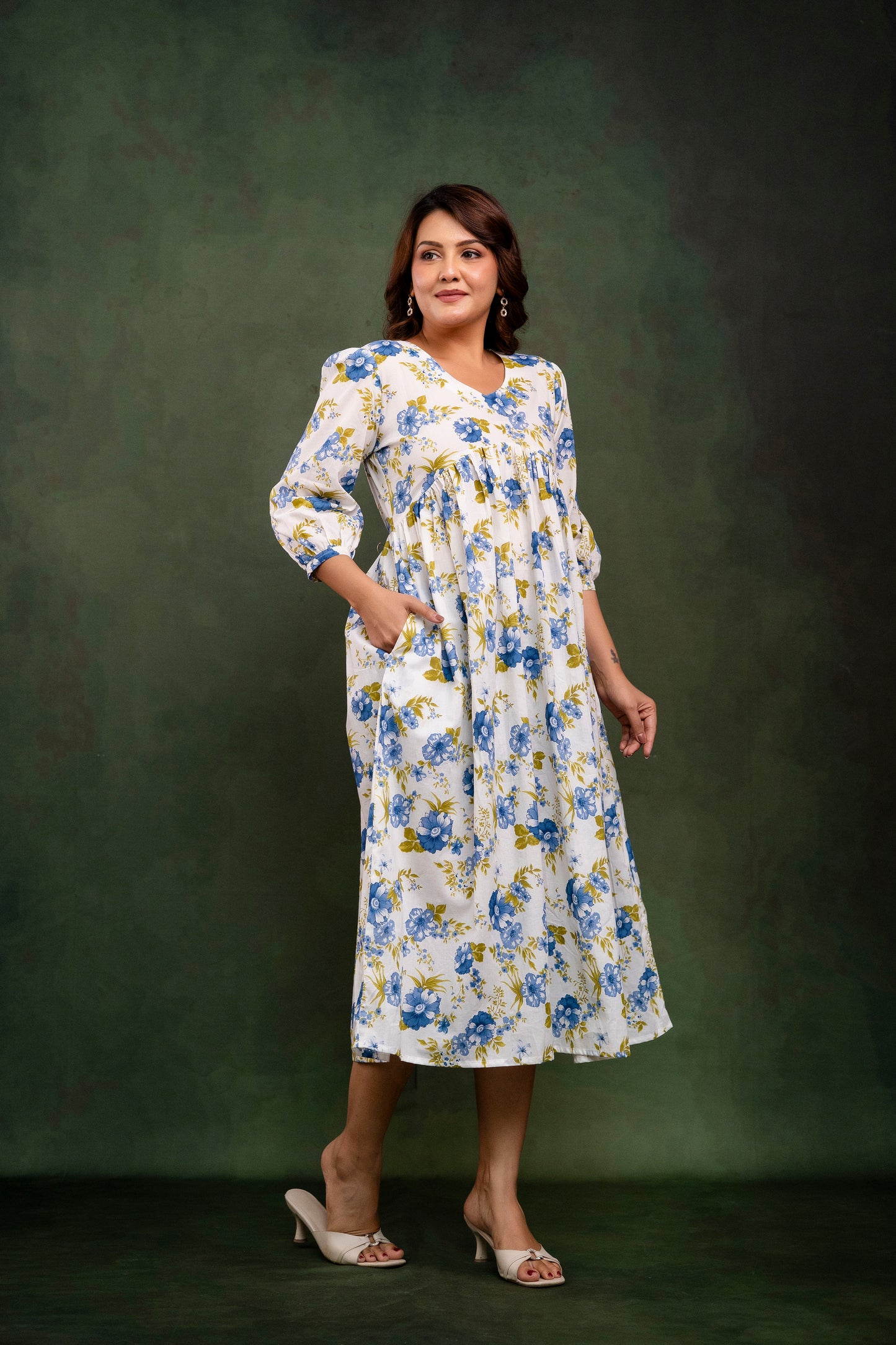 BAAGH BAHAAR COTTON MIDI DRESS