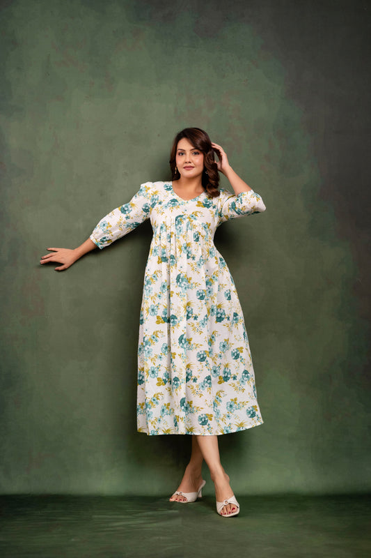 BAAGH BAHAAR COTTON MIDI DRESS