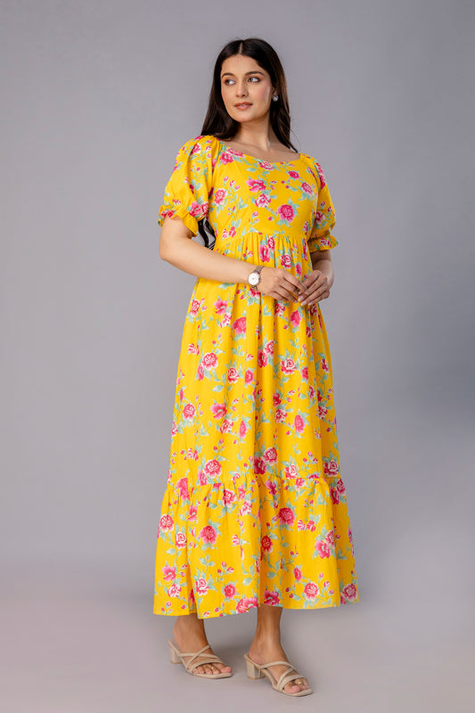 MARIGOLD MIDI WITH CORSET STYLE WAISTLINE